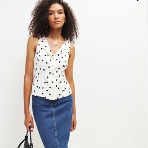 NWT Reformation Jayne Top Size 6.